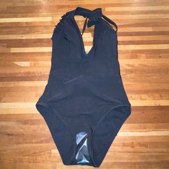 Skinny Dippers Womens Jelly Beans Cinch One-Piece black Small - Picture 6 of 7